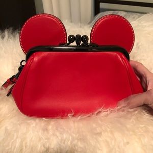 Coach X Disney Minnie Wristlet Bag